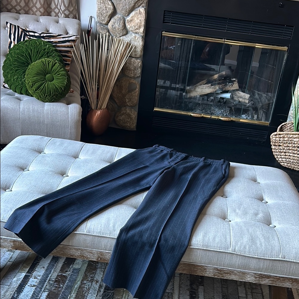 Katayone‎ Adeli Navy Wool Trouser Pant Size 10